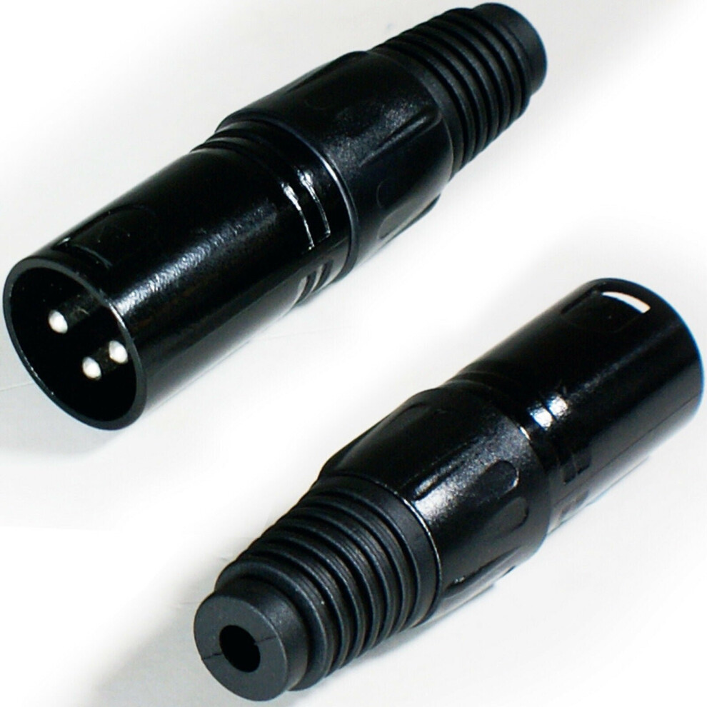 Loops Xlr 3 Pin Pole Male Socket Connector Solder Audio Adapter Mic Lighting Cable