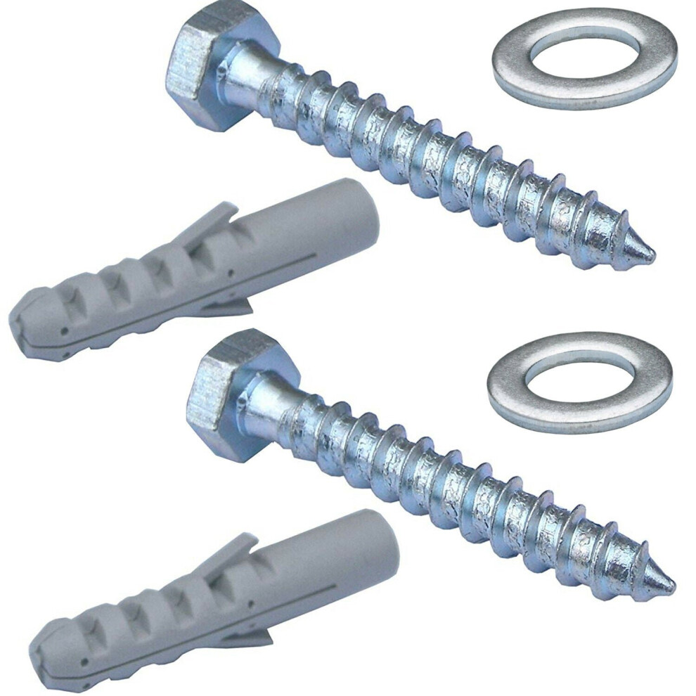 Loops 100X M10 50Mm Aerial Bracket Wall Fixing Bolts Masonry Brick Thread Anchor Screw