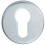 Loops 51mm Euro Profile Round Escutcheon 8mm Depth Concealed Fix Satin Chrome 1