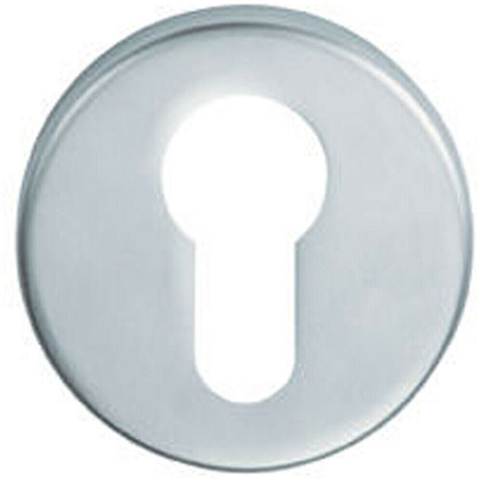 Loops 51Mm Euro Profile Round Escutcheon 8Mm Depth Concealed Fix Satin Chrome