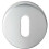 Loops 51mm Standard Key Profile Round Escutcheon Concealed Fix Satin Chrome 1