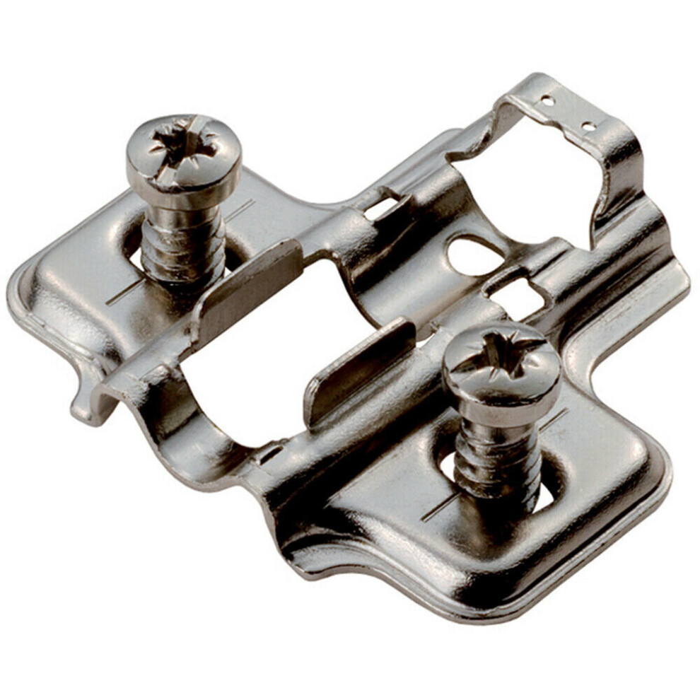 2Mm Mounting Plate For Soft Close Hinges With Euro Screw Bright Zinc Plated 5056492559705