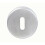Loops 52mm Standard Lock Profile Open Escutcheon Concealed Fix Satin Steel 1