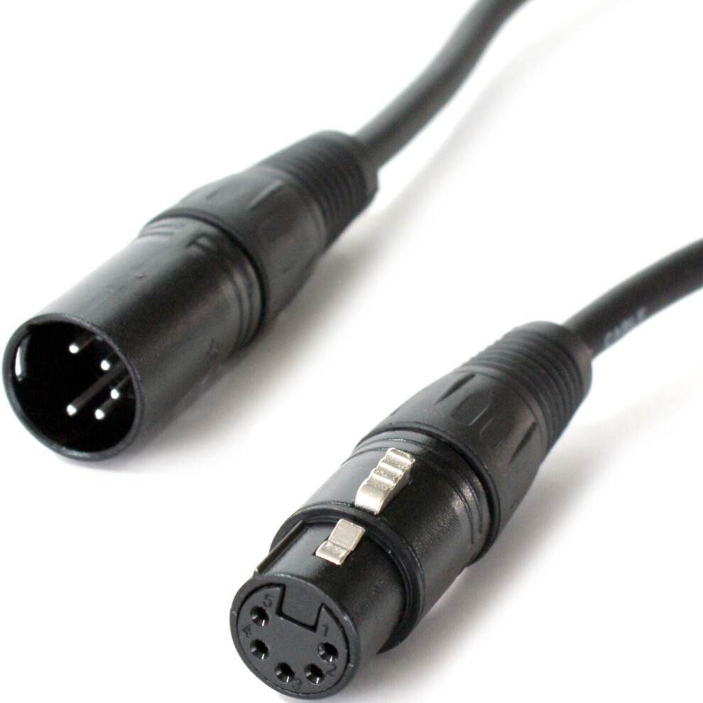 Loops 1M 5 Pin Xlr Male To Female Dmx Lighting Cable Dj Gig Led Signal Light Lead