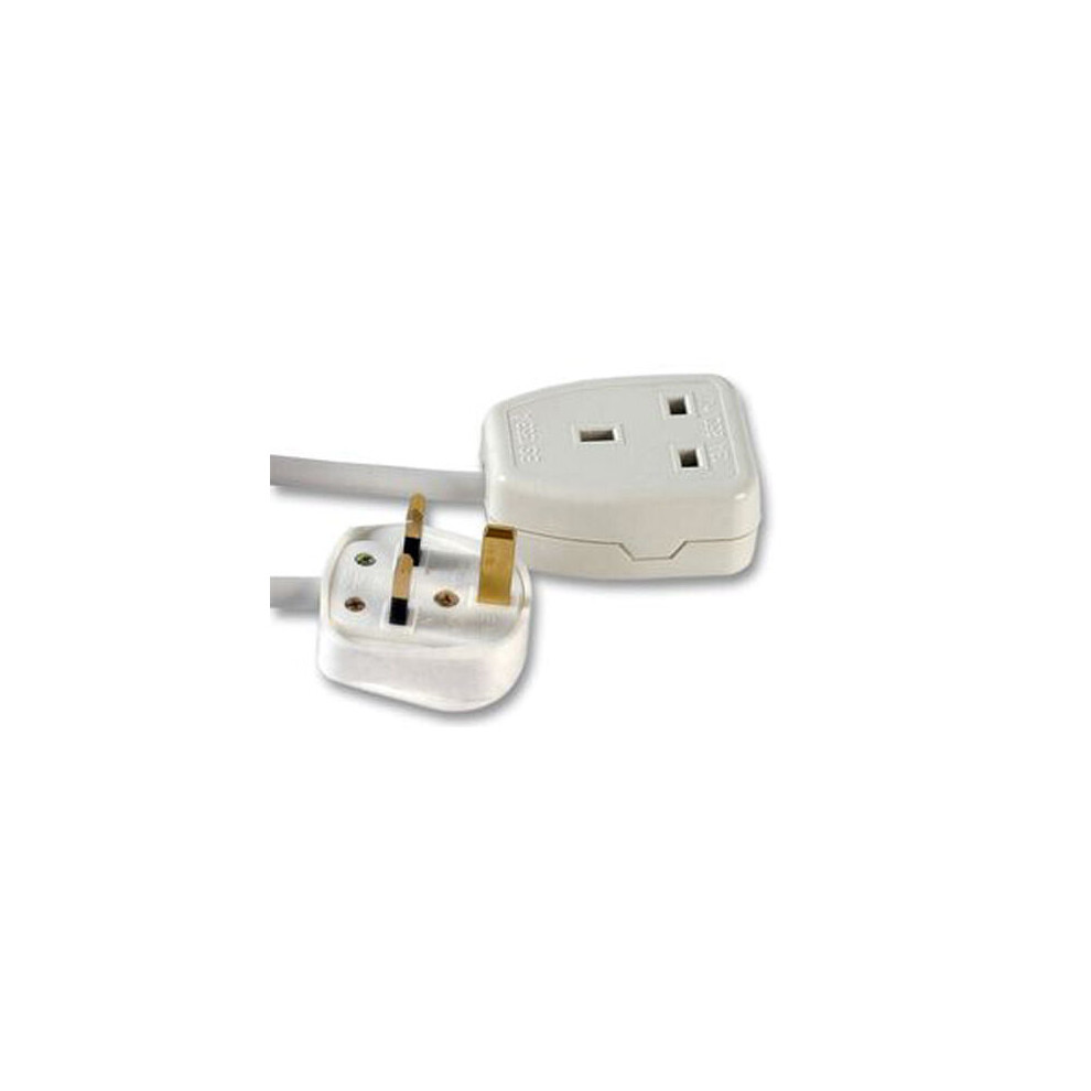Loops 1 Way Mains Power Gang Extension Socket Multi Plug Splitter Adapter Cable 10M