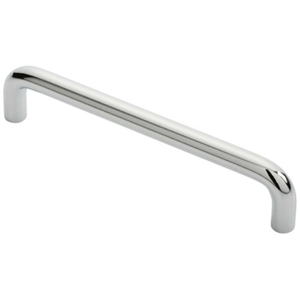 Loops Round D Bar Cabinet Pull Handle 138 X 10Mm 128Mm Fixing Centres Chrome
