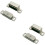Loops 2x Magnetic Cupboard Door Catch 37mm Fixing Centres 6kg Pull Nickel Plated 1