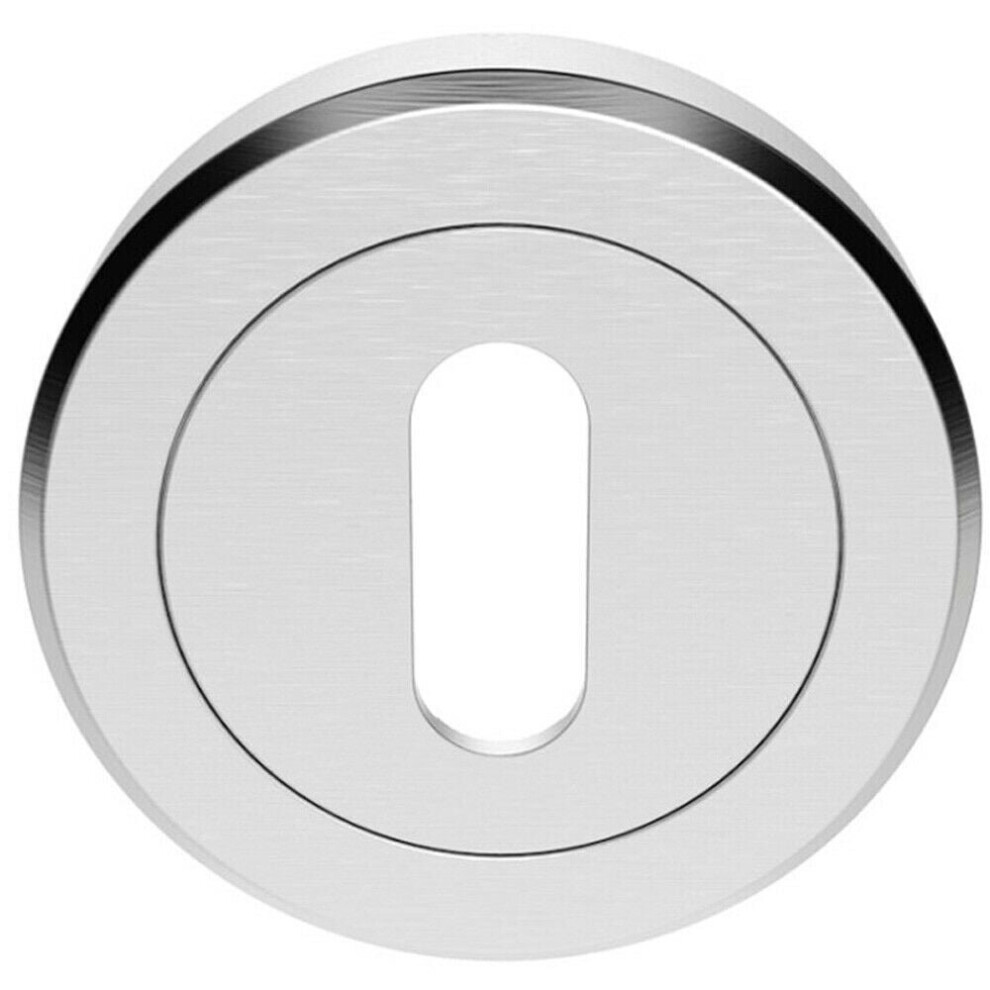 Loops 51Mm Lock Profile Escutcheon Chamfered Edge Concealed Fix Satin Chrome