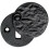 Loops 40mm Traditional Round Covered Escutcheon Lock Profile Black Antique 1