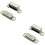 Loops 2x Magnetic Cupboard Door Catch 36.5mm Fixing Centres 3.5kg Pull Nickel Plated 1