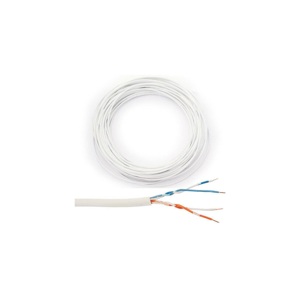 Loops 50M Bt Telephone Copper Cable Extension 2 Pair 4 Core Wire Telecom Line Reel