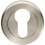 Loops 51mm Euro Profile Escutcheon Chamfered Edge Concealed Fix Satin Nickel 1