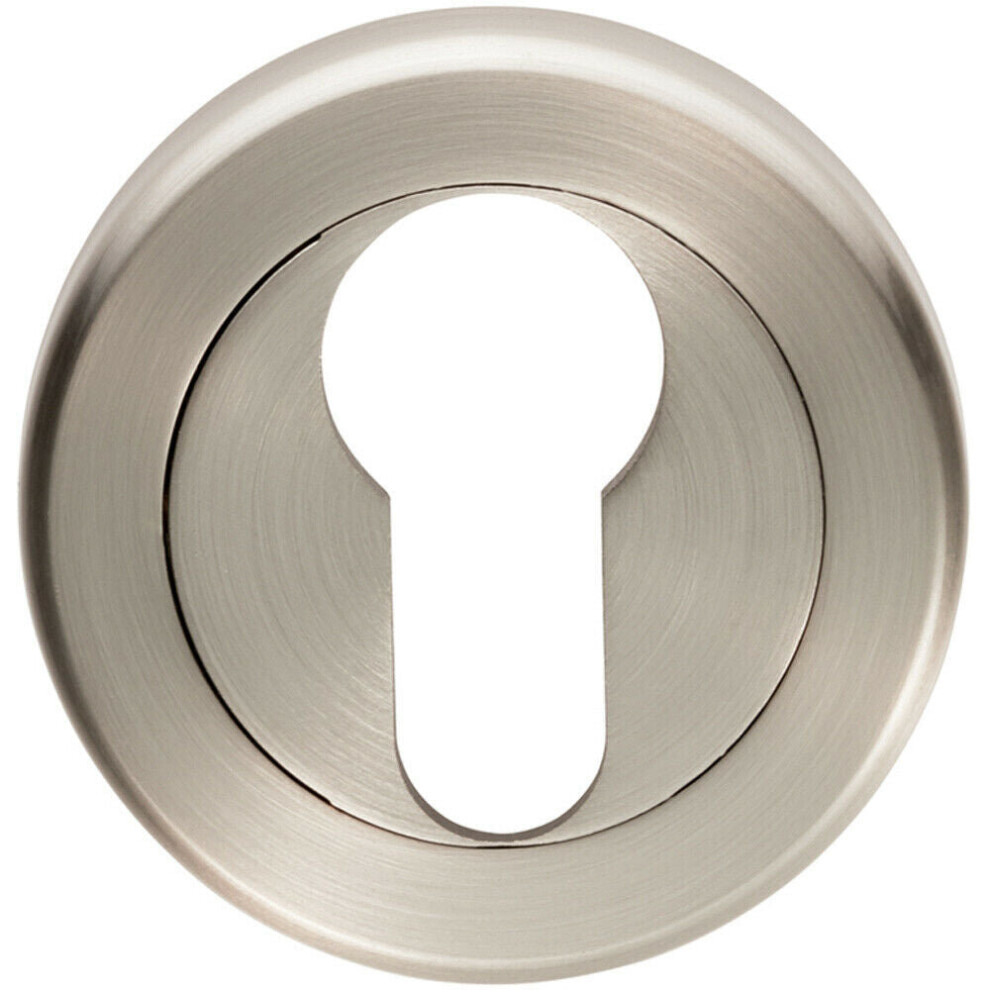 Loops 51Mm Euro Profile Escutcheon Chamfered Edge Concealed Fix Satin Nickel