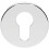 Loops 51mm Euro Profile Round Escutcheon 8mm Depth Concealed Fix Polished Chrome 1