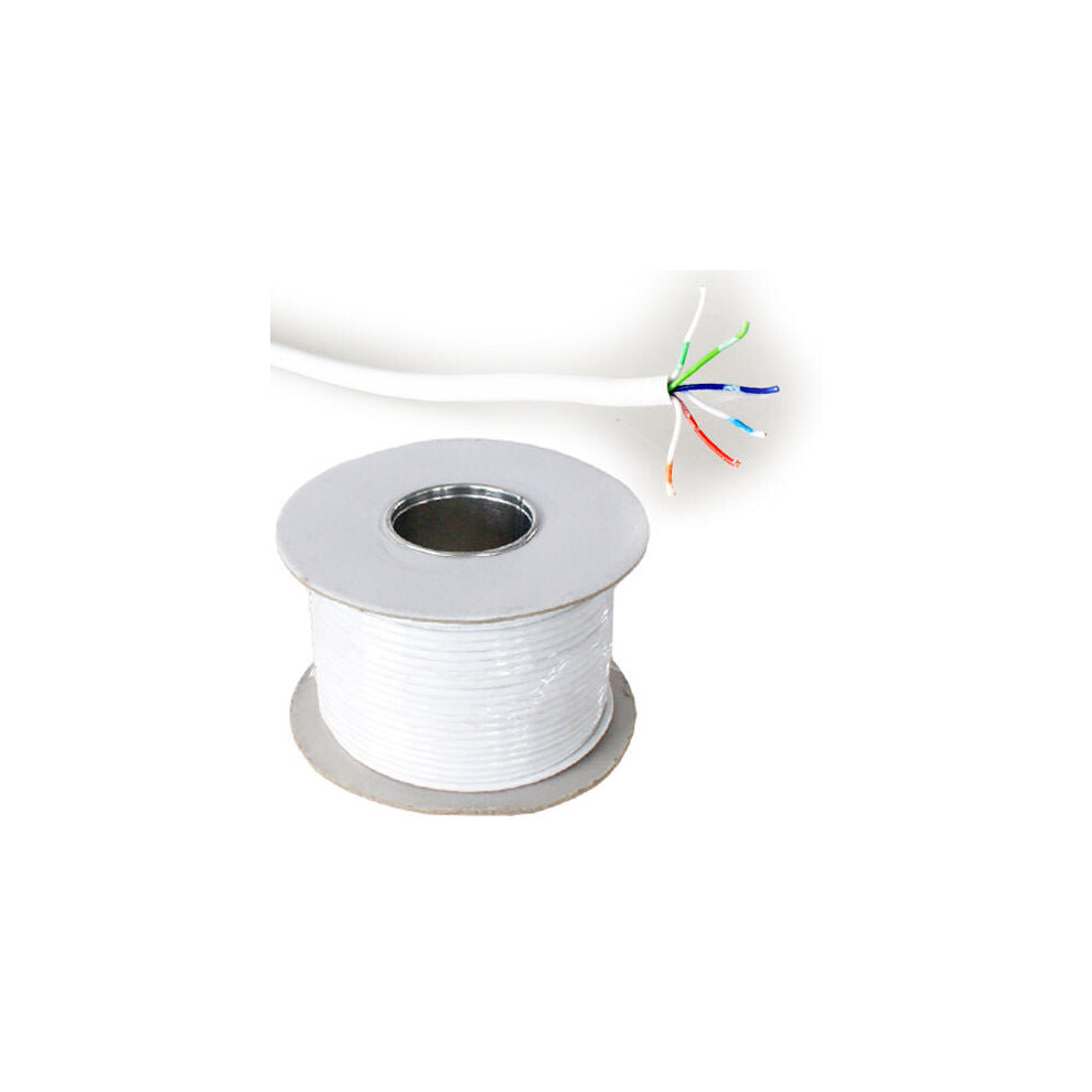 Loops 100M Bt Telephone Cable Wire Reel 3 Pair 6 Way Core Make Phone Extension Line