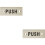 Loops 2x Rectangular Door Push Sign 75 x 30mm Satin Stainless Steel Door Plate 1