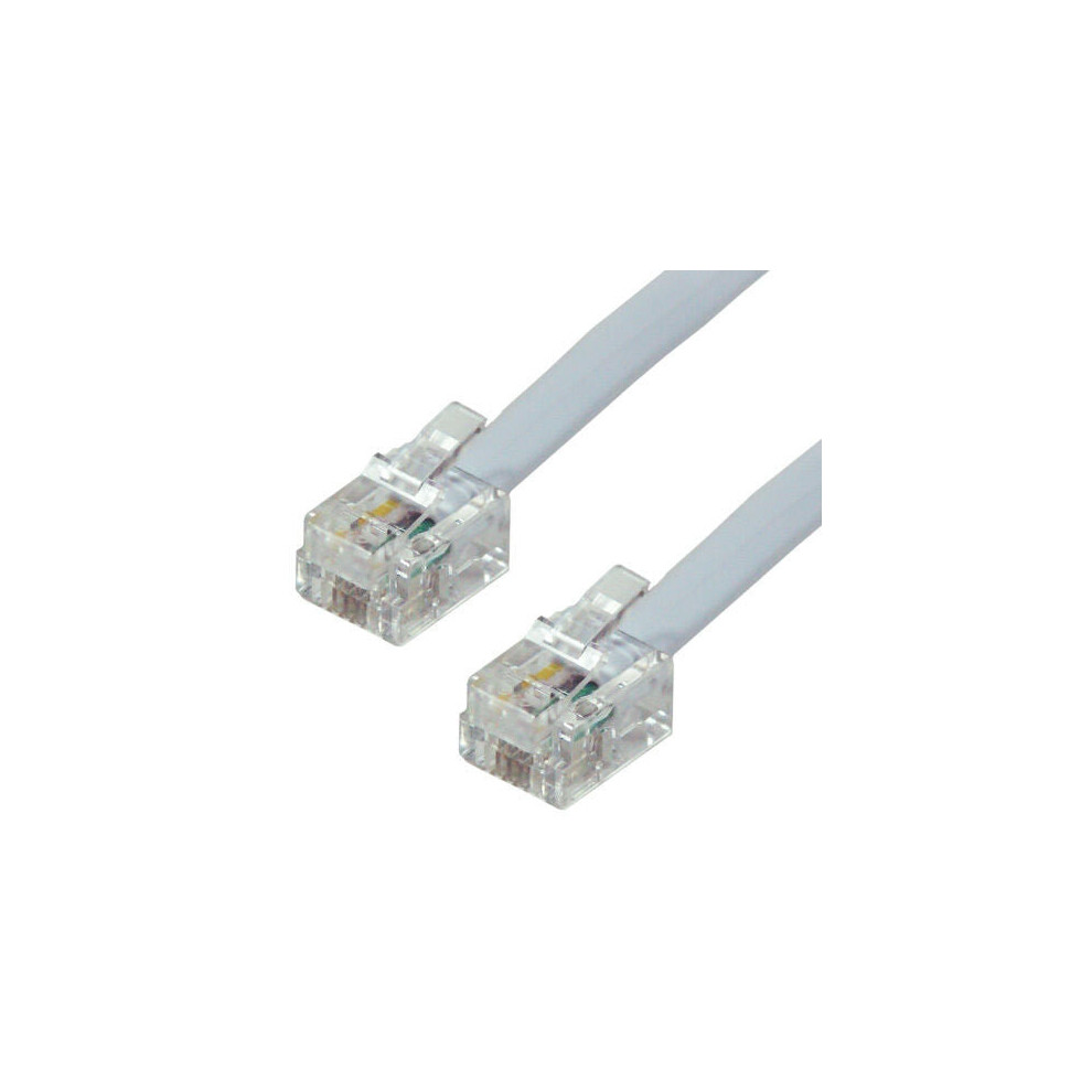 20m RJ11 Male to Plug Cable Router Modem Lead Broadband Filter Phone ADSL Fax