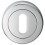 Loops 51mm Lock Profile Escutcheon Chamfered Edge Concealed Fix Polished Chrome 1