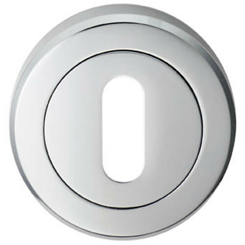 Loops 51mm Lock Profile Escutcheon Chamfered Edge Concealed Fix Polished Chrome