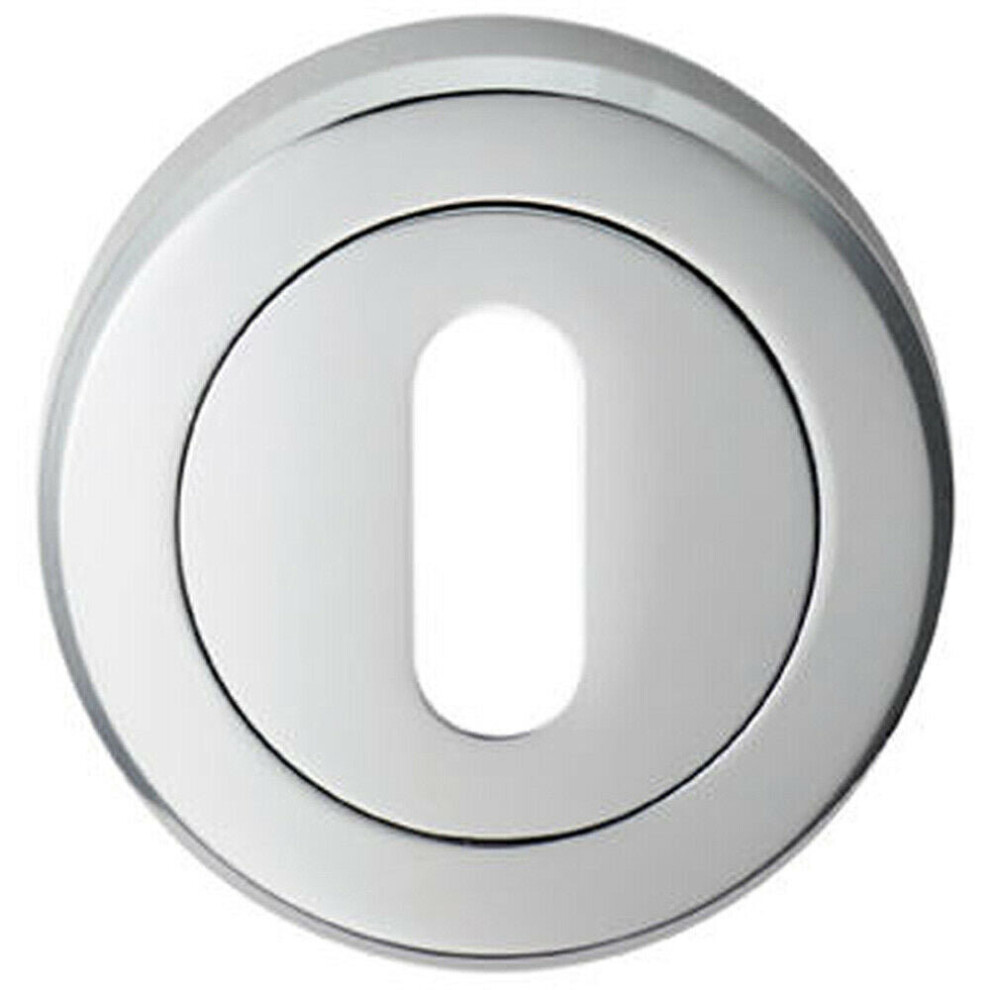 Loops 51Mm Lock Profile Escutcheon Chamfered Edge Concealed Fix Polished Chrome