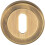 Loops 51mm Lock Profile Escutcheon Chamfered Edge Concealed Fix Antique Brass 1