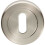 Loops 51mm Lock Profile Escutcheon Chamfered Edge Concealed Fix Satin Nickel 1