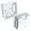 Loops 5x 35mm Deep Single Plastic Dry Lining Back Box 1 Gang Wall Flush Mount Pattress 1