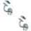 Loops 2x Handrail Bracket Saddle Suits 38mm Diameter Handrail Satin Stainless Steel 1