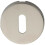 Loops 52mm Standard Lock Profile Open Escutcheon Concealed Fix Polished Steel 1