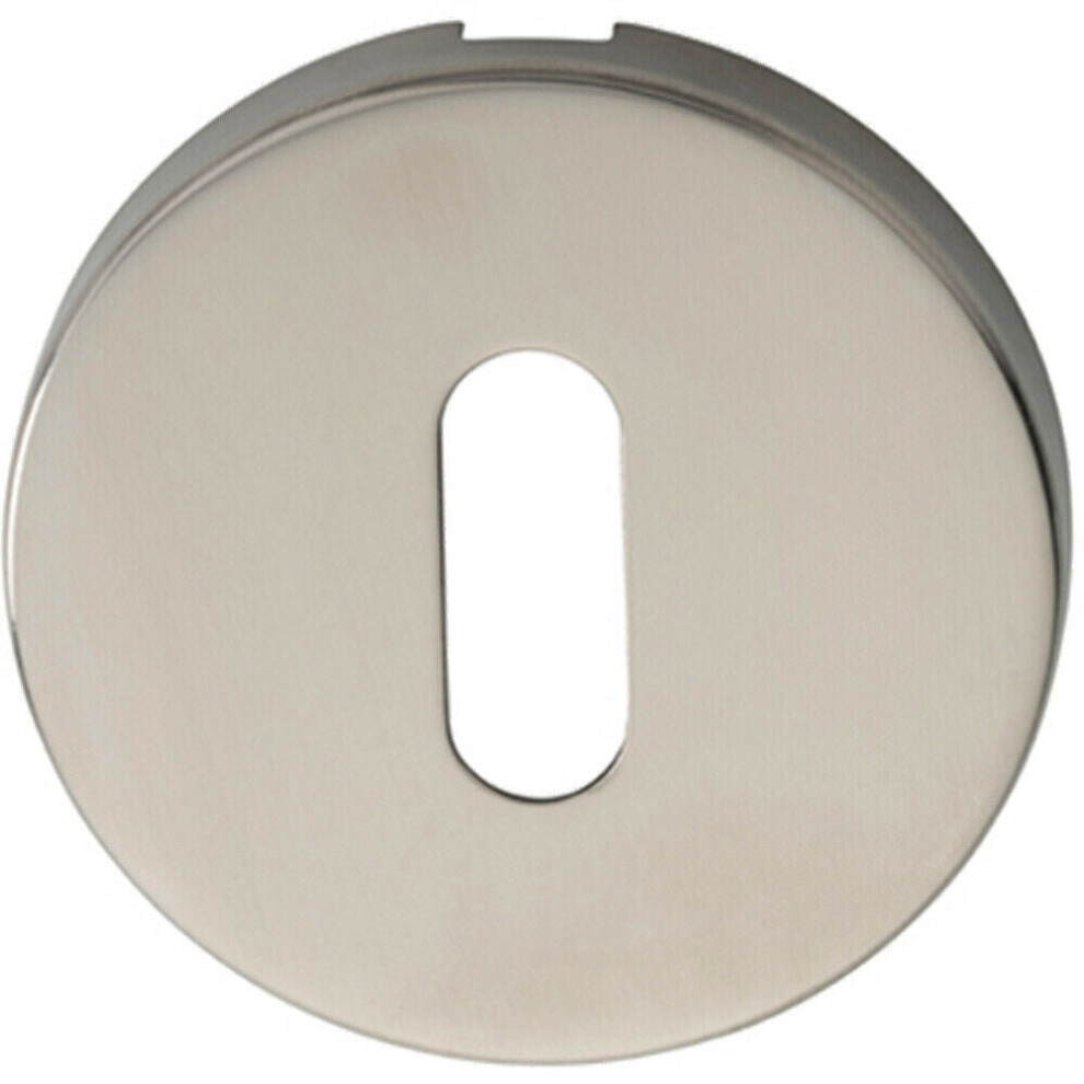 52Mm Standard Lock Profile Open Escutcheon Concealed Fix Polished Steel 5056492560732