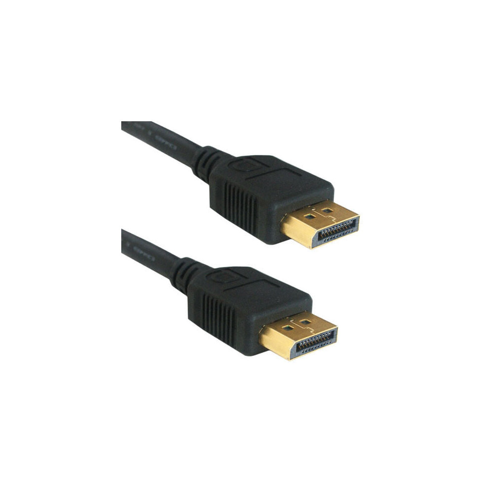 Loops 1M Displayport Male To Plug Video Cable V1.2 Monitor Lead Display Port Dp Gold