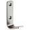 Loops Flat One Piece Single Coat Hook 70 x 20mm Satin Anodised Aluminium 1