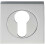 Loops Square Euro Profile Escutcheon 52 x 52mm Concealed Fix Polished Chrome 1