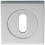 Loops Square Lock Profile Escutcheon 51 x 51mm Concealed Fix Polished Chrome 1