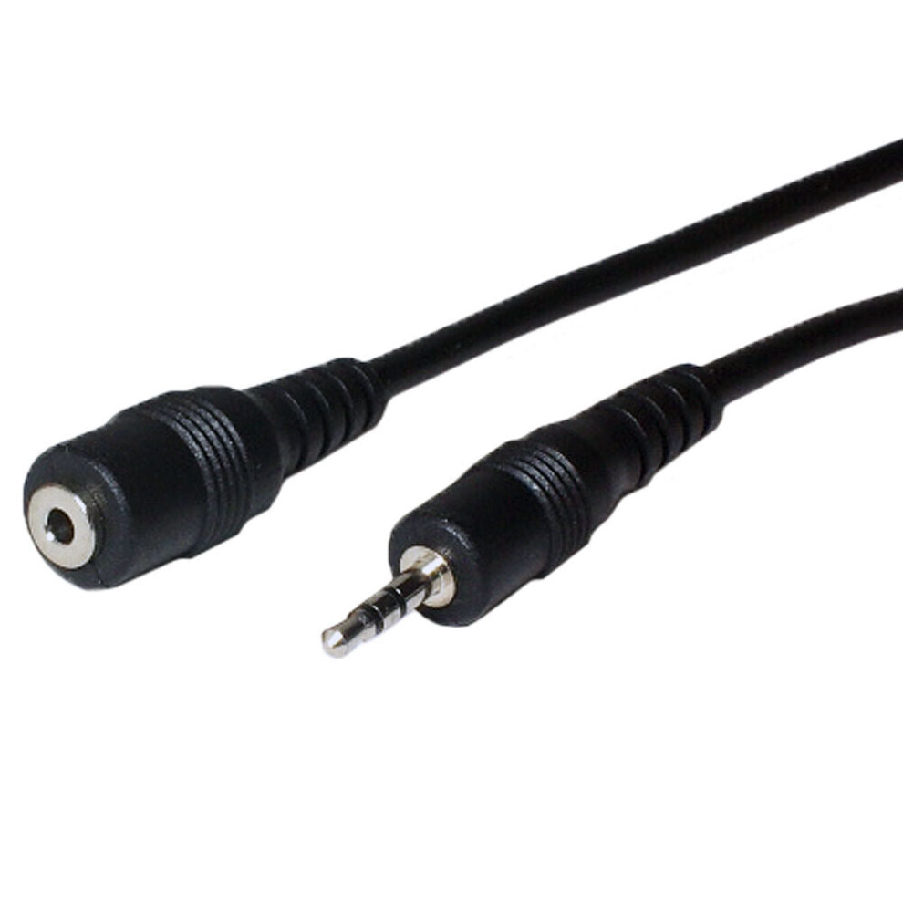 2M 2.5Mm Mini Jack Male To Female Stereo Extension Cable Lead Xbox 360 Headset 5055538125256