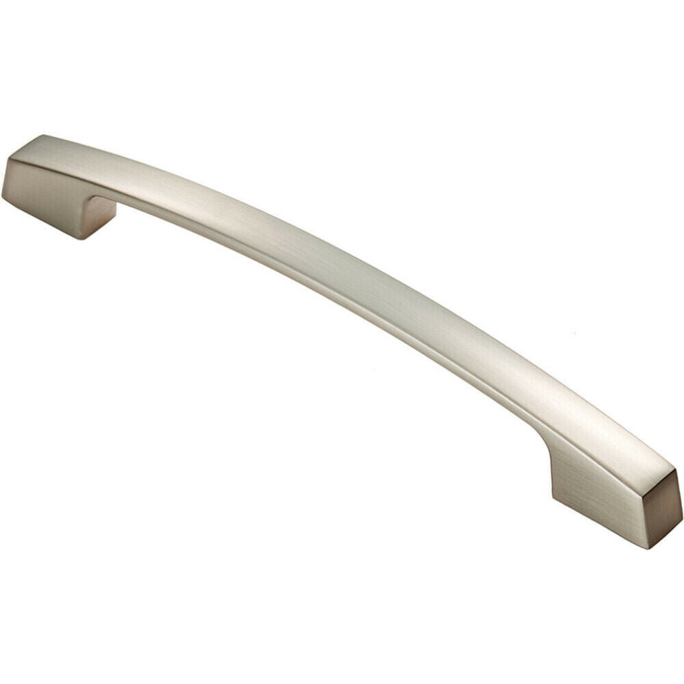Curved Bridge Pull Handle 207 X 14Mm 160Mm Fixing Centres Polished Chrome 5056492562941