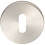 Loops 52mm Standard Lock Profile Open Slim Escutcheon Concealed Fix Satin Steel 1