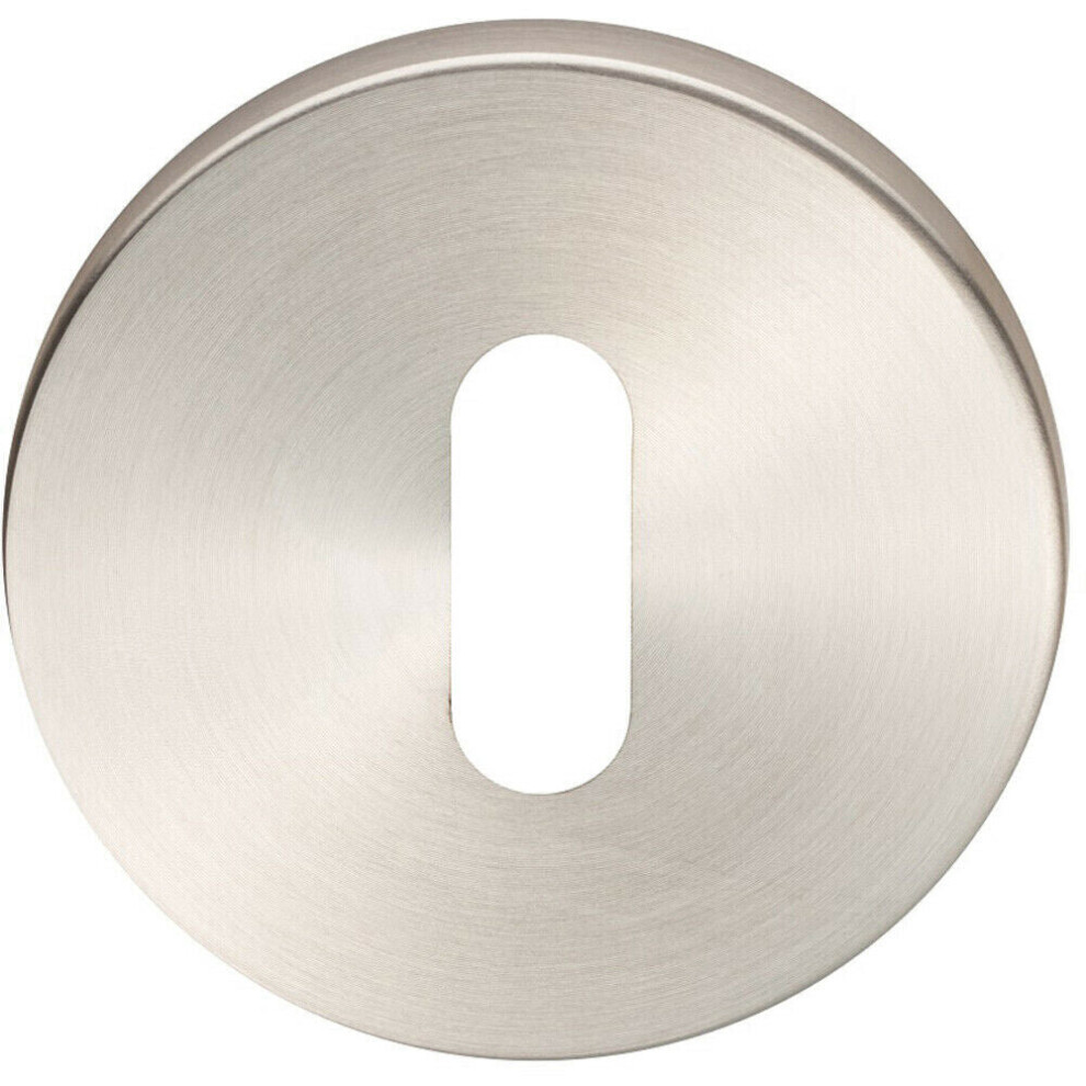 52mm Standard Lock Profile Open Slim Escutcheon Concealed Fix Satin Steel