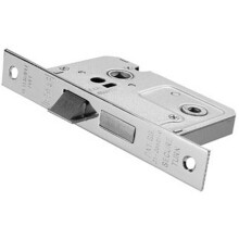 Locking Bathroom Door Sashlock Latch Square Forend 76mm Nickel Plated