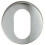 Loops 52mm Oval Profile Open Escutcheon 8mm Depth Concealed Fix Satin Aluminium 1
