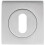 Loops Square Lock Profile Escutcheon 51 x 51mm Concealed Fix Satin Chrome 1
