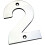 Loops 100mm Front Door Numerals '2' 81mm Fixing Centres Bright Stainless Steel 1