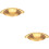 Loops 2x Traditional Cup Pull Handle 104 x 26mm 64mm Fixing Centres Satin Brass 1