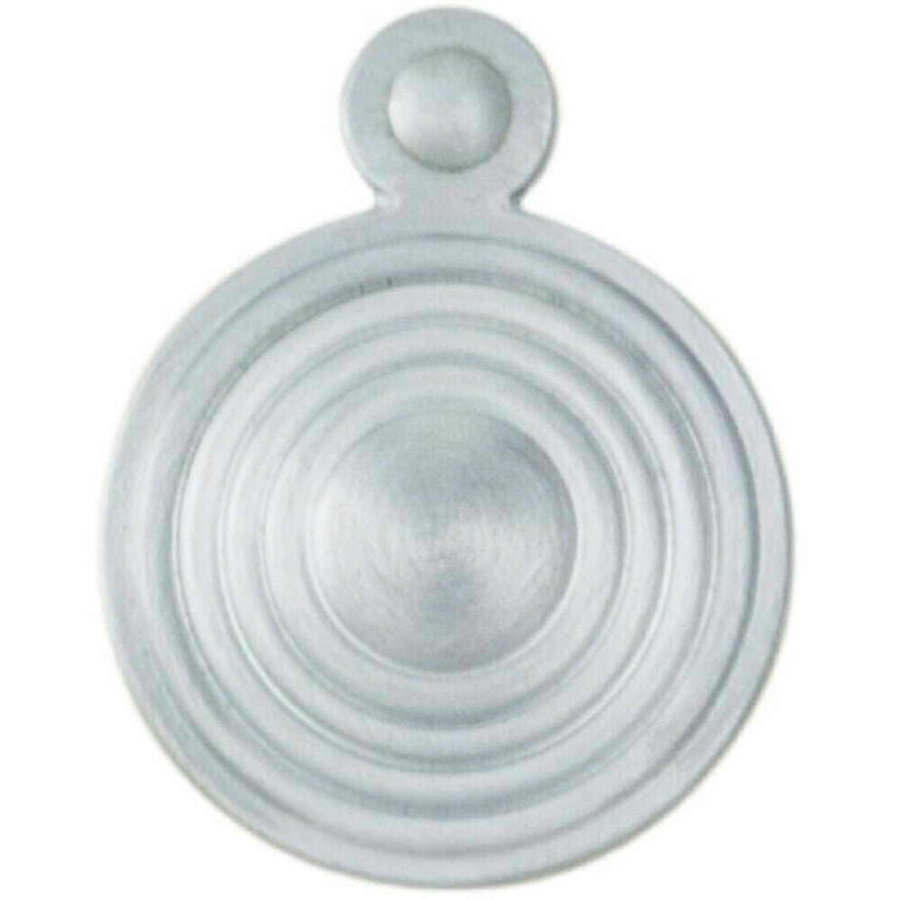 32Mm Lock Profile Round Escutcheon Reeded Design Satin Chrome Keyhole Cover 5056492565720