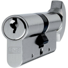 70mm Double EURO Cylinder & Thumbturn Lock Keyed to Differ 5 Pin Nickel Plated