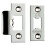Loops Forend Strike & Fixing Pack Suitable for Tubular Latch Bright Steel 1