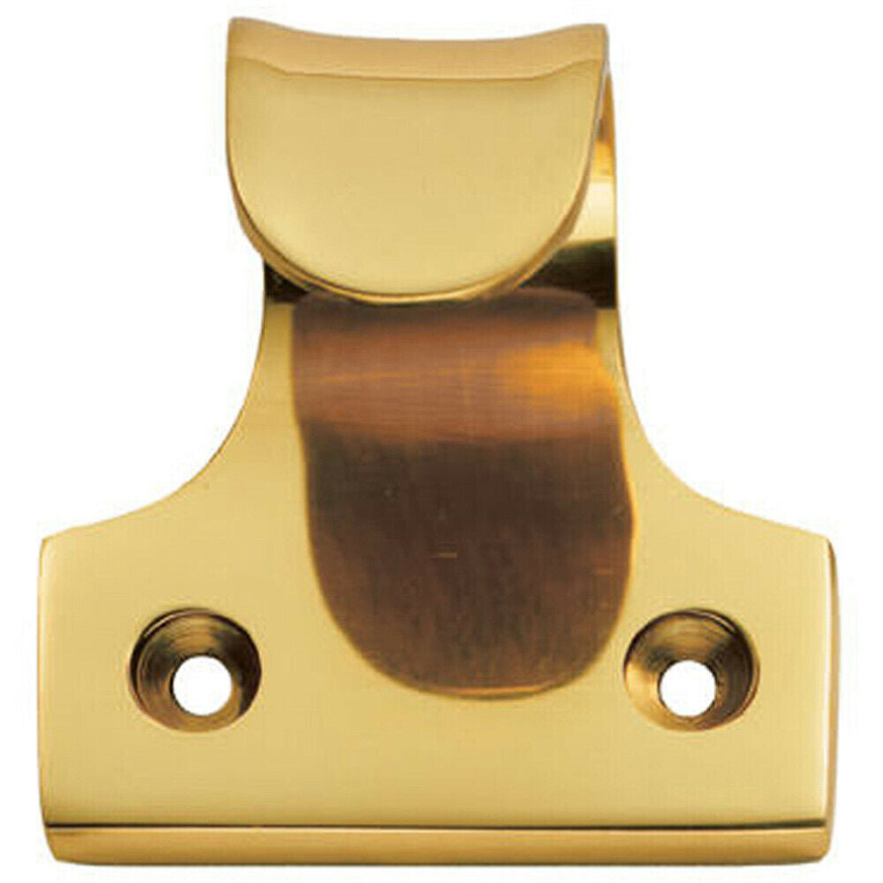 Loops Cast Sash Window Lift 32Mm Fixing Centres 48 X 45Mm Polished Brass