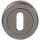 Loops 51mm Lock Profile Escutcheon Chamfered Edge Concealed Fix Black Nickel 1