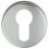 Loops 52mm Euro Profile Open Escutcheon 8mm Depth Concealed Fix Satin Aluminium 1