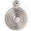 Loops 32mm Lock Profile Escutcheon Reeded Design Polished Chrome Keyhole Cover 1